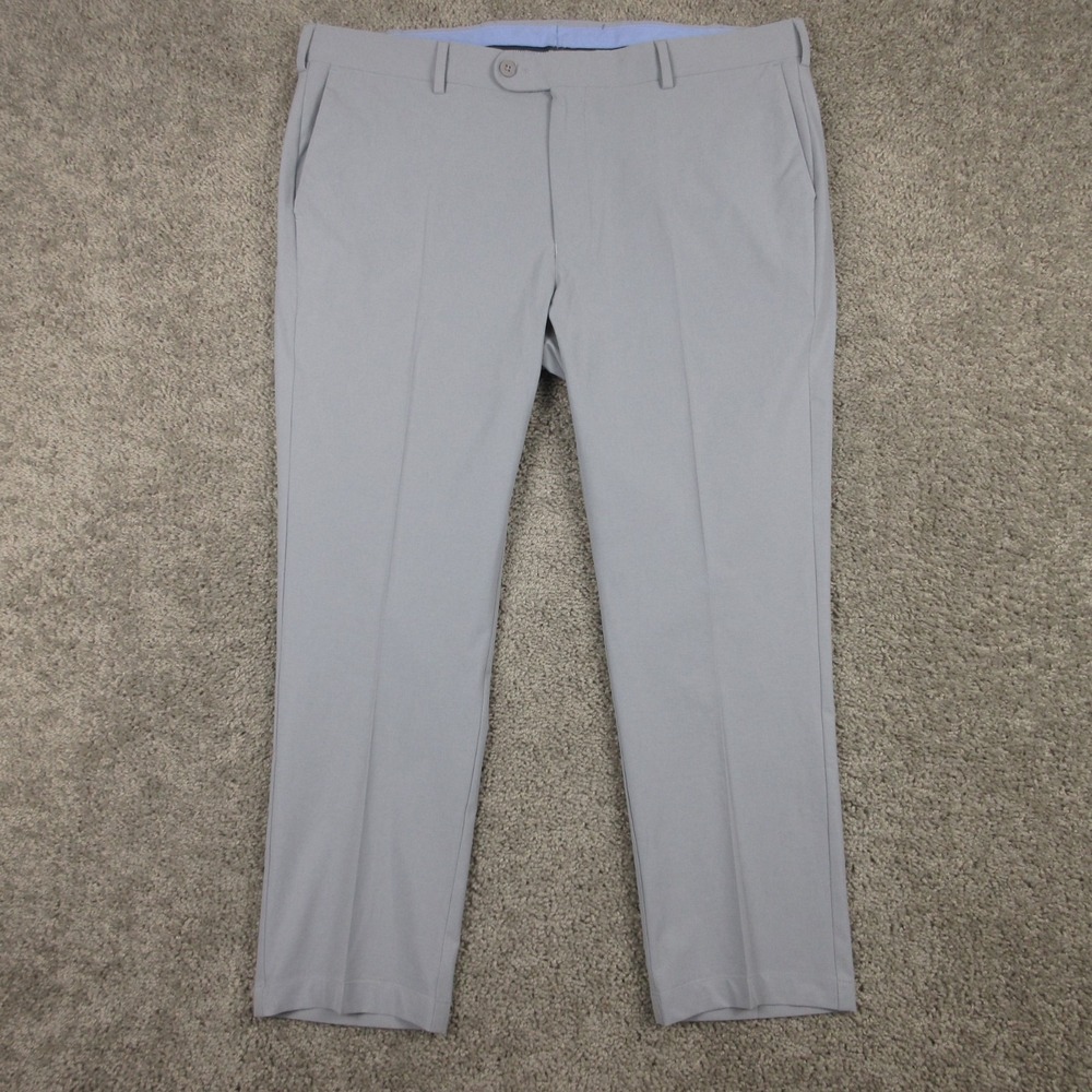 Peter Millar Pants Mens 38x26 Gray Surge Performance Trouser Golf Stretch Chino